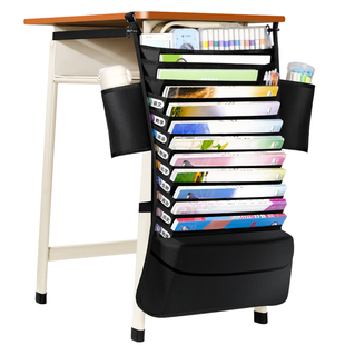 知远书袋课桌收纳学生高中书桌挂袋放书的置物架挂书袋初中生书立
