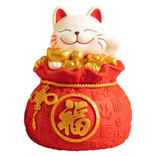 招财猫摆件客厅存钱罐2026新款儿童男女孩大容量只进不出储钱蓄罐