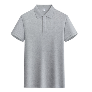 高端纯棉POLO衫工作服定制印logo夏季4S店销售企业工装短袖T恤男