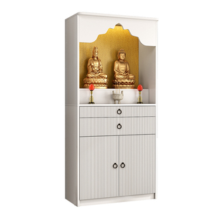 现代轻奢佛柜家用供香桌客厅简约小佛龛实木观音神台柜财神爷立柜