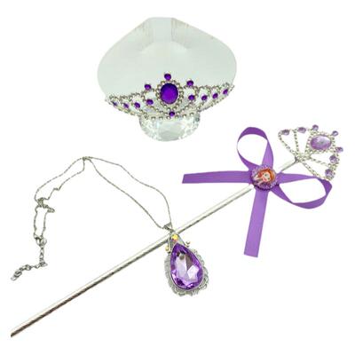 苏菲亚公主皇冠头饰护身符项链