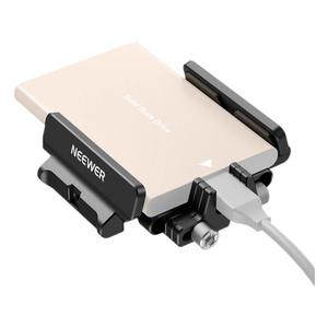 NEEWER/纽尔通用SSD固态硬盘夹单反微单相机热靴冷靴支架手机兔笼拓展充电宝固定夹适用闪迪三星T5/T7日立