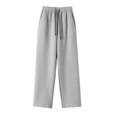 加厚卫裤直筒阔腿高腰直筒长裤