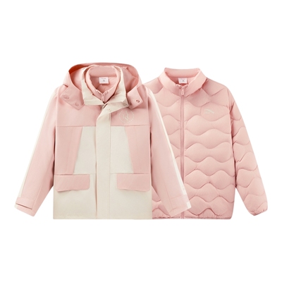 安踏儿童女大童两件套上衣