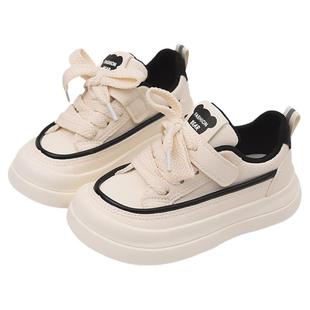 蜡比小星儿童板鞋男童软底小白鞋2025春秋新款童鞋女童休闲运动鞋