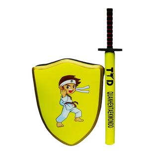 儿童剑盾组合亲子对战互打游戏玩具海绵棒跆拳道武术装备道具泡沫