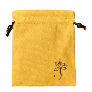 佛珠手串布袋福袋黄色布袋首饰袋收纳袋束口袋抽绳文玩袋盘珠袋子