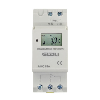 直流DC12V24V导轨式时控开关定时