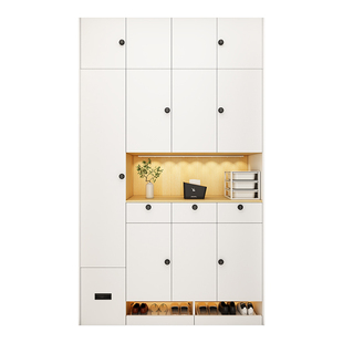 鞋柜2025新款爆款ENF定制电梯口带锁家用门口门外楼道收纳大容量