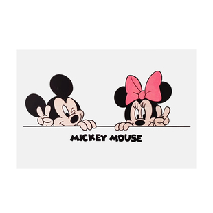 米奇厨房防油贴纸防火耐高温防水静电可擦洗油烟机灶台用墙纸贴膜