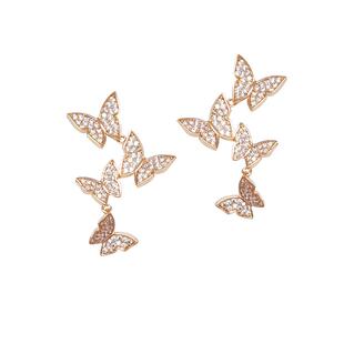 Chomel新加坡官方蝴蝶飞舞耳环耳饰耳钉8264七夕礼物生日送女友