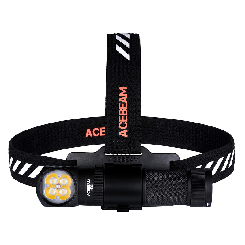 ACEBEAM H18户外强光头灯双光源登山夜钓鱼徒步探洞探险拐角灯
