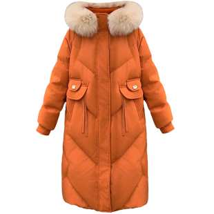 特大码胖mm羽绒服女200斤加厚保暖冬 2026新款东北哈尔滨防寒外套