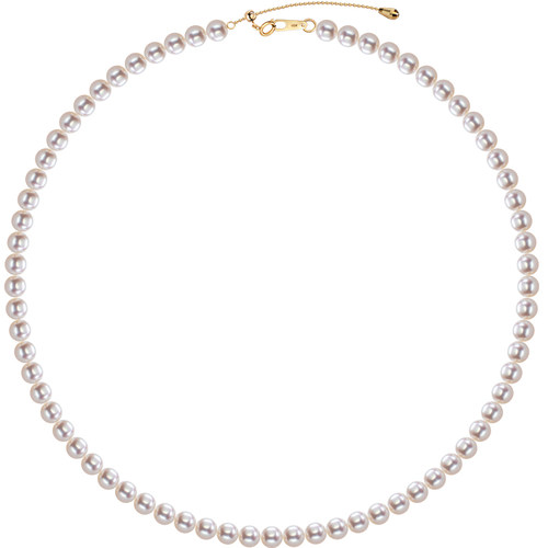 南珠宫夏凝 百搭简约淡水珍珠项链小米链轻奢礼物送女士礼盒X117D