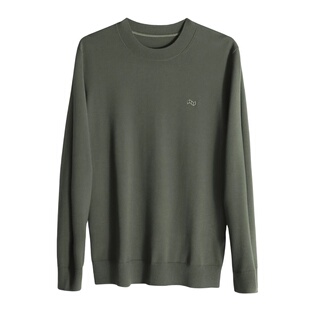 Mind Bridge羊毛衫男装圆领毛衣宽松2024春秋冬季针织打底衫上衣