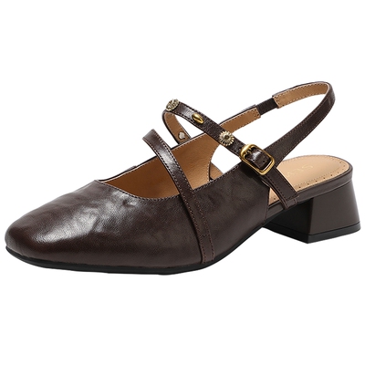 森达羊皮女士凉鞋26年夏季新款