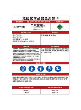 柴油危险化学品安全周知卡PVC板