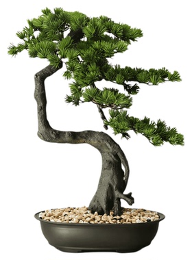 仿真植物松树盆景装饰