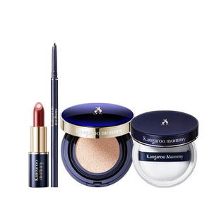 袋鼠妈妈准孕妇彩妆套装正品全套可用气垫口红眉笔唇釉专用化妆品