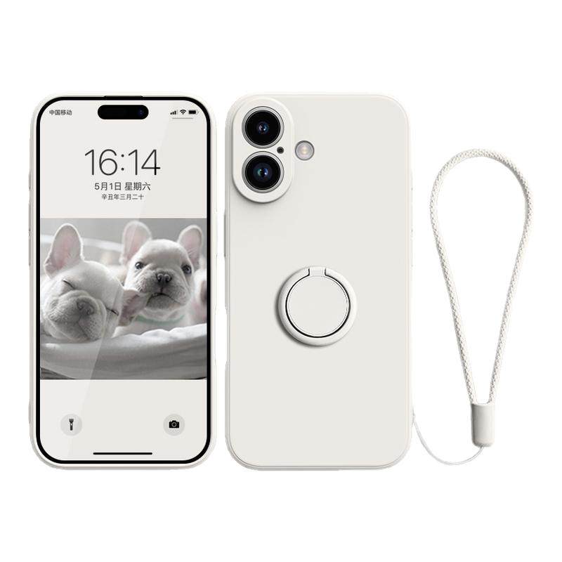 指环支架适用苹果17proamx手机壳新款iPhone16保护套高级感15plus硅胶全包防摔14男女款13简约12网红