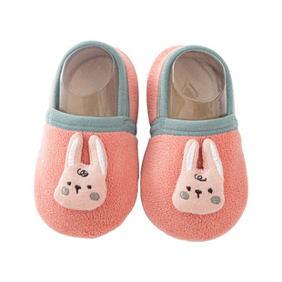 清仓学步鞋男女宝宝软底冬天加绒鞋袜套地板袜胶底婴幼儿早教袜