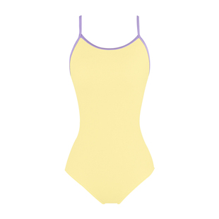 速浪防透竞速泳衣女新款游泳馆温泉专业高级感连体纯色带胸垫