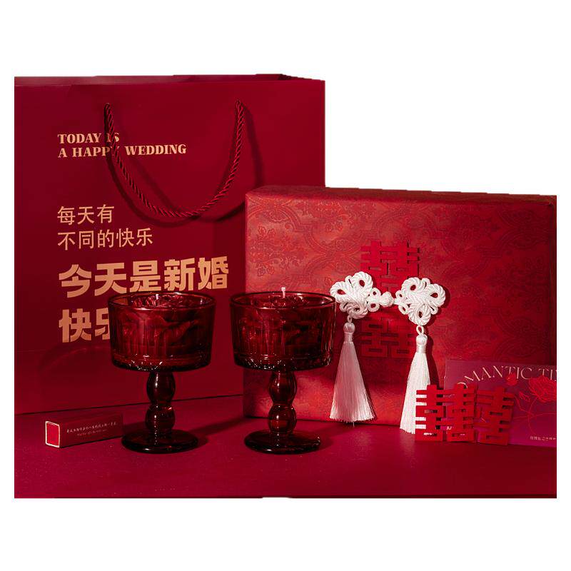 香薰蜡烛礼盒送闺蜜新婚结婚订婚伴手礼物生日礼物女高级创意摆件