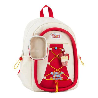 薯条派书包女生轻便百搭双肩背包