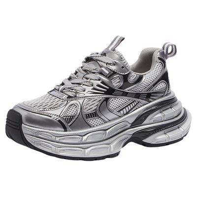 骆驼女鞋2025秋冬厚底增高老爹鞋时尚休闲鞋女百搭运动鞋女