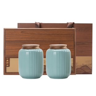 中式茶叶罐包装礼盒装空盒包装盒空礼盒高端小清新绿茶红茶金骏眉