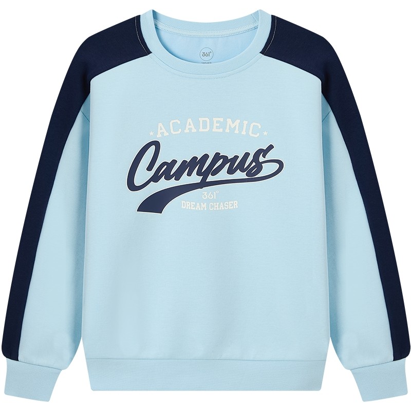 361童装男童运动套头卫衣圆领2025秋季新款中大童上衣运动校园风