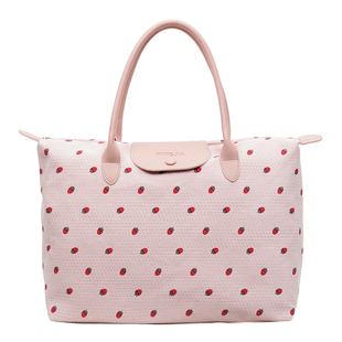 大容量旅行包女短途托特包外出轻便百搭帆布手提包学生通勤单肩包