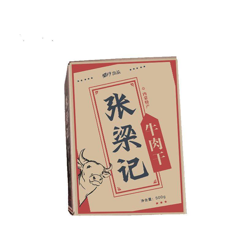 侣行官方张梁记牛肉干 内蒙特产手撕牛肉干真空包装风干烤制零食