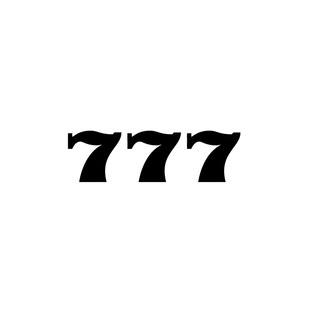 TLP镂空车贴 777幸运符号数字 防水汽摩贴纸