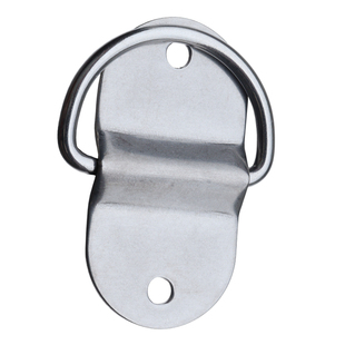 304不锈钢背带扣D型环带固定底座圆环箱子扣背带挂钩环晾衣扣金属