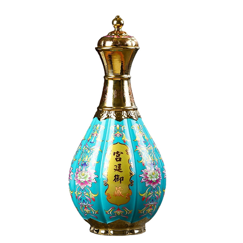镀金酒瓶景德镇景泰蓝复古陶瓷