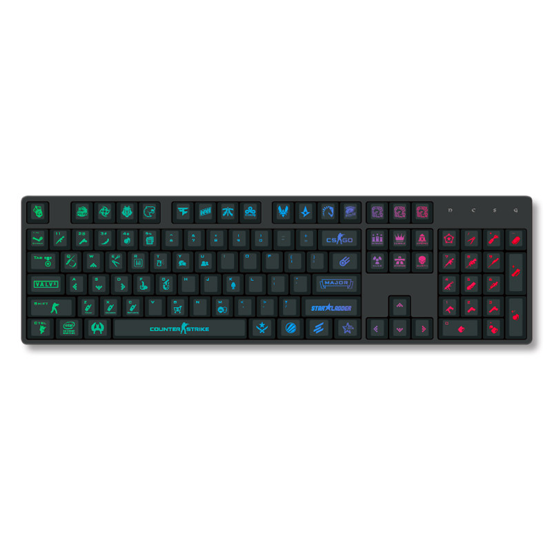 CSGO透光键帽OEM机械键盘帽104键