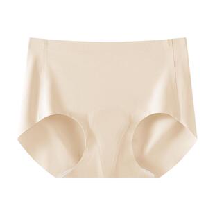 冰丝无痕内裤女2025新款防尴尬不显三角区蜜桃健身瑜伽运动三角裤