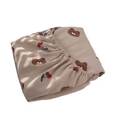 智善宝宝针织床笠加厚秋冬精梳棉