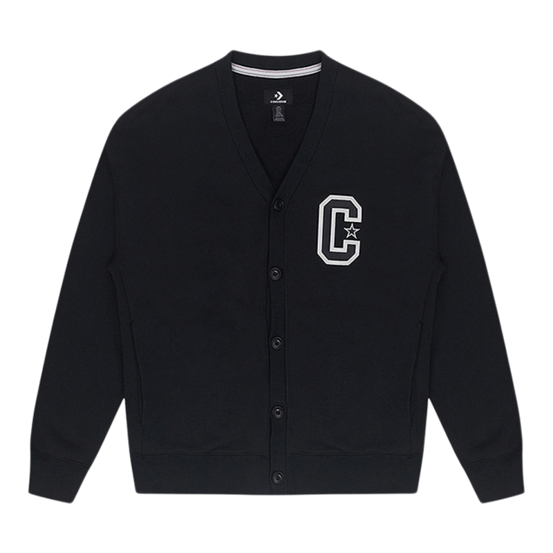 Converse/匡威正品新款男士V领开衫单排扣针织夹克10028003-A02