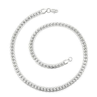 CELIE KALIRA小众麦穗压花古巴扁链男女项链不褪色百搭情侣礼物