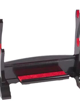 刀剑架黑色剑托一二三实木