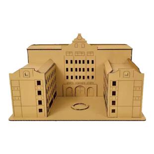 纸质模型建筑微缩景观房屋大楼手工课纸盒小房子3D拼插制作材料包