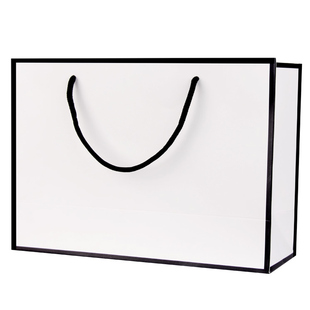 黑卡白卡牛皮纸袋手提袋首饰饰品礼品包装袋盒子喜庆节日【1只】