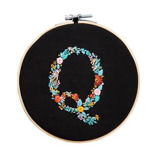 放羊班刺绣手工diy自绣衣服情侣字母姓氏短袖t恤材料包送男友礼物