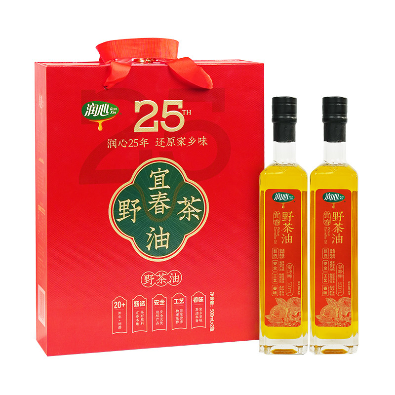 润心野茶油礼盒山茶油一级