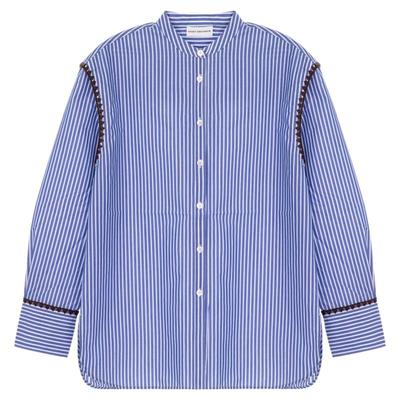 SHORT SENTENCE/短句女士休闲宽松版长袖条纹衬衫银泰百货301574