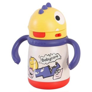 babycare恐龙儿童保温杯霸王龙托比水杯6月+防呛外出吸管杯学饮杯