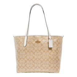 【自营】COACH/蔻驰奥莱款女士City23老花单肩手提包托特包CV976