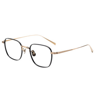 玉树临风 眼镜框男款日本超轻纯钛眼镜架近视男士气质复古方框潮